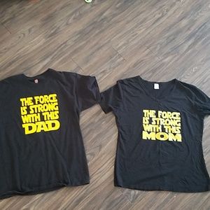 Star Wars His and Hers matching shirts.